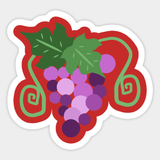 Purple Grapes Sticker